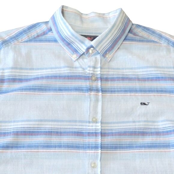Vineyard Vines Whale Short Sleeve Button Down Shirt - Picture 1 of 6